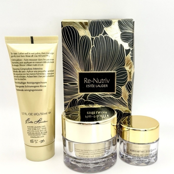 NIB Estée Lauder 3-Pc. Re-Nutriv Ultimate Diamond Face Skincare Deluxe Set